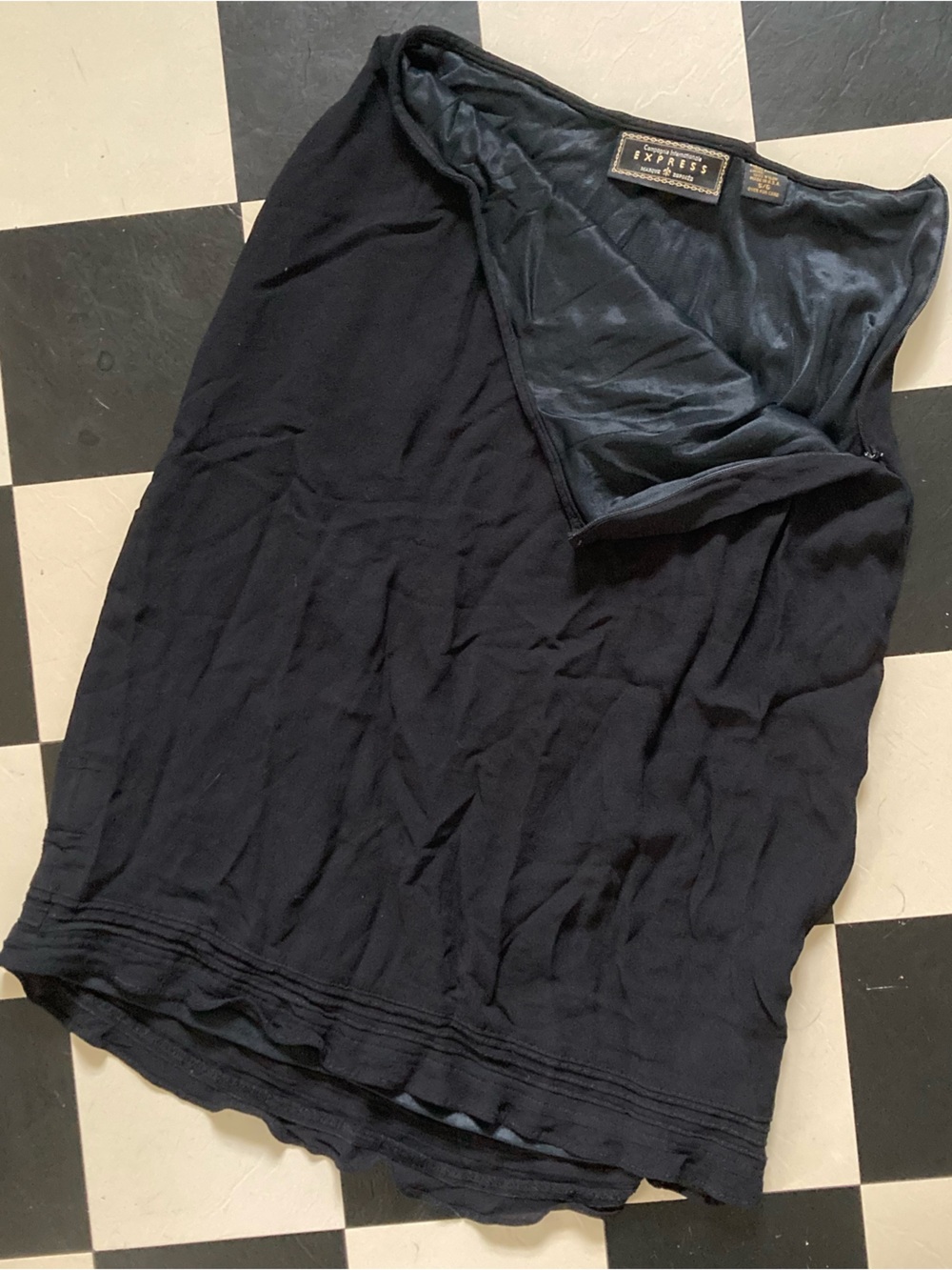 Express Black Midi Skirt